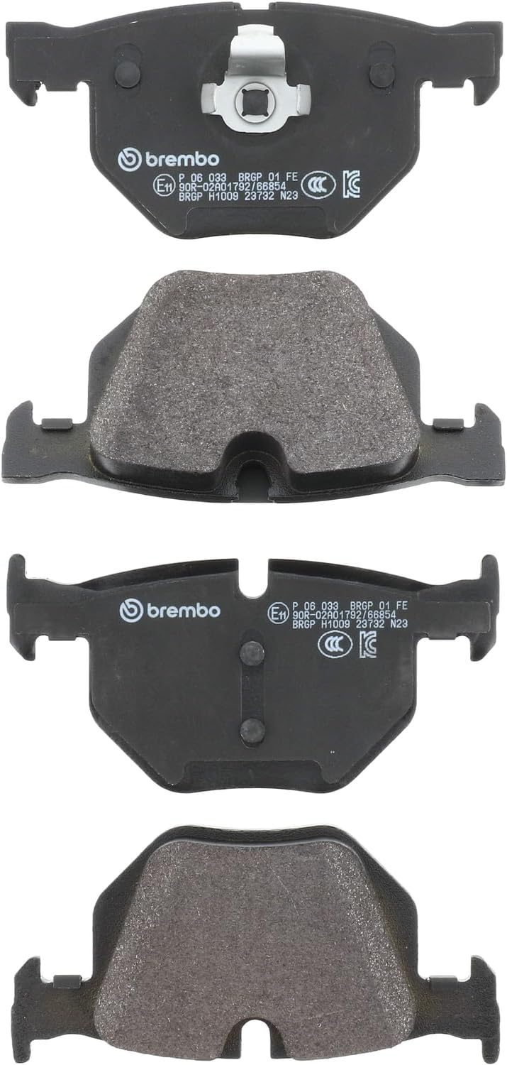 Brembo P06033 Low-Met Rear Disc Brake Pad Set BMW/BMW (BRILLIANCE) OE# 34216763043