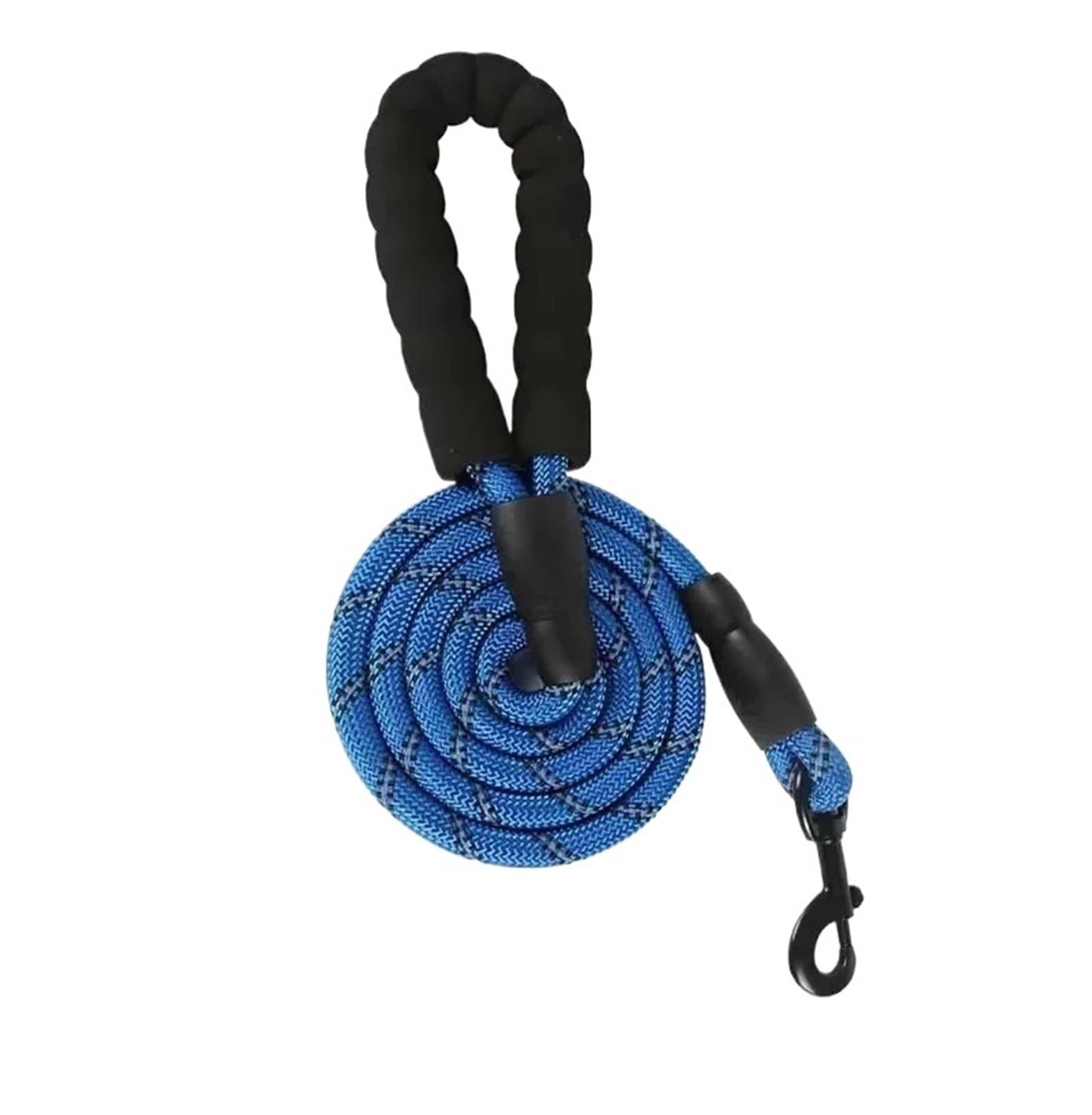Laisse solide pour chiens qui tirent bleu azur sangle confortable epaisse de 1.2cm