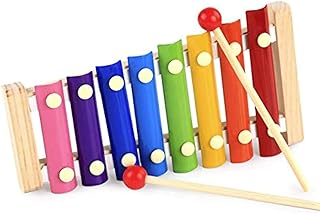 Handmade wooden children's educational toys octave colorful knock piano beat the xylophone preschool music instrument