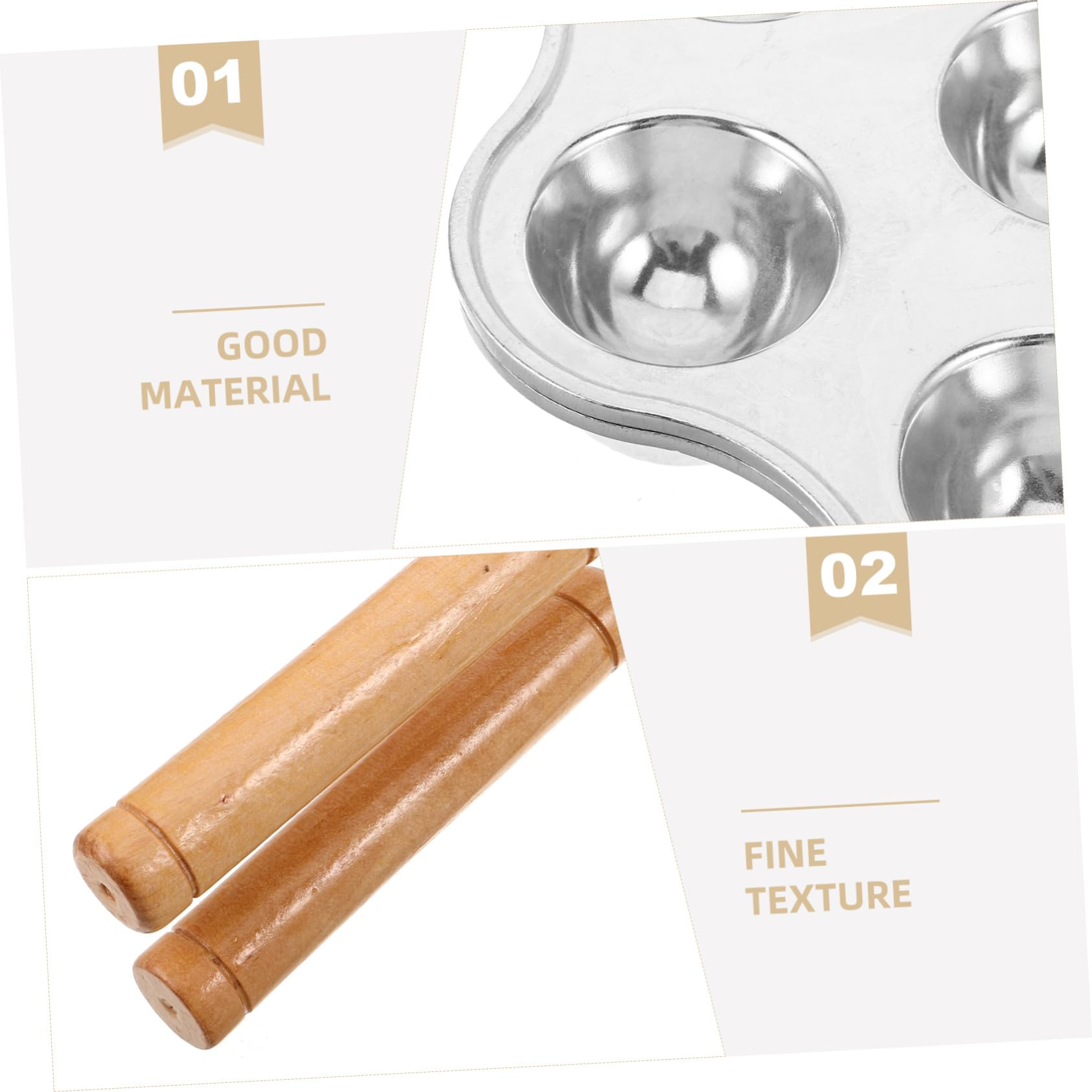 ABOOFAN Molde Para Hornear De Huevo Moldes Para Tarta De Huevo Silver