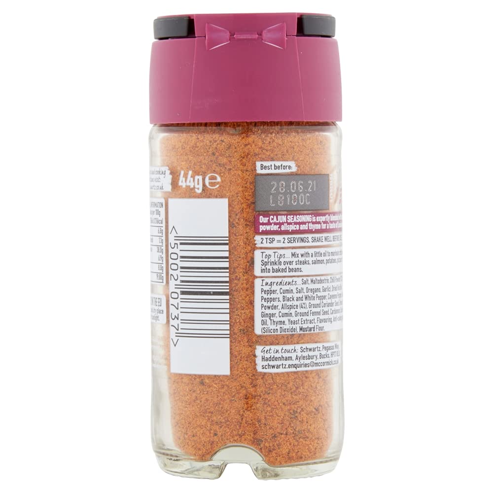 Schwartz Perfect Shake Cajun Seasoning 44 g (Pack of 6)
