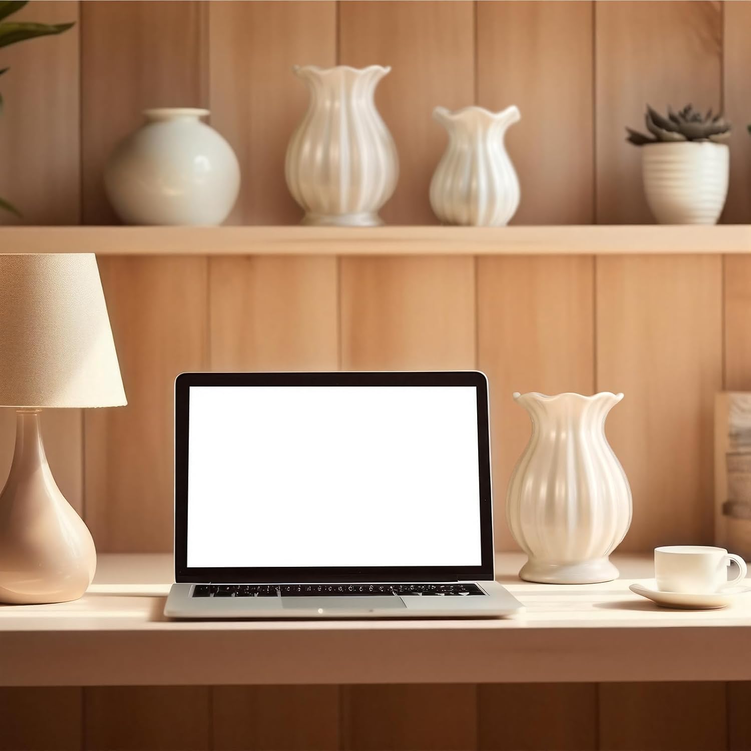 White Ceramic Vase Set of 3 Small Rustic Decorative Vases Home Decor Wavy Edge Modern Flower Vases for Farmhouse Table Centerpiece Shelf Living Room Kitchen Bedroom Bookshelf Decorations