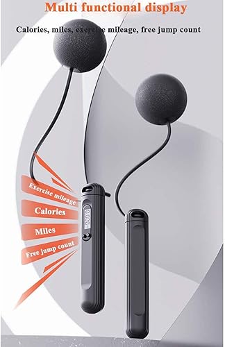 Miniatura 3 de Cuerda de saltar inalámbrica con contador para fitness, cuerda de saltar inteligente ajustable para hombres, mujeres, niños, boxeo de velocidad al