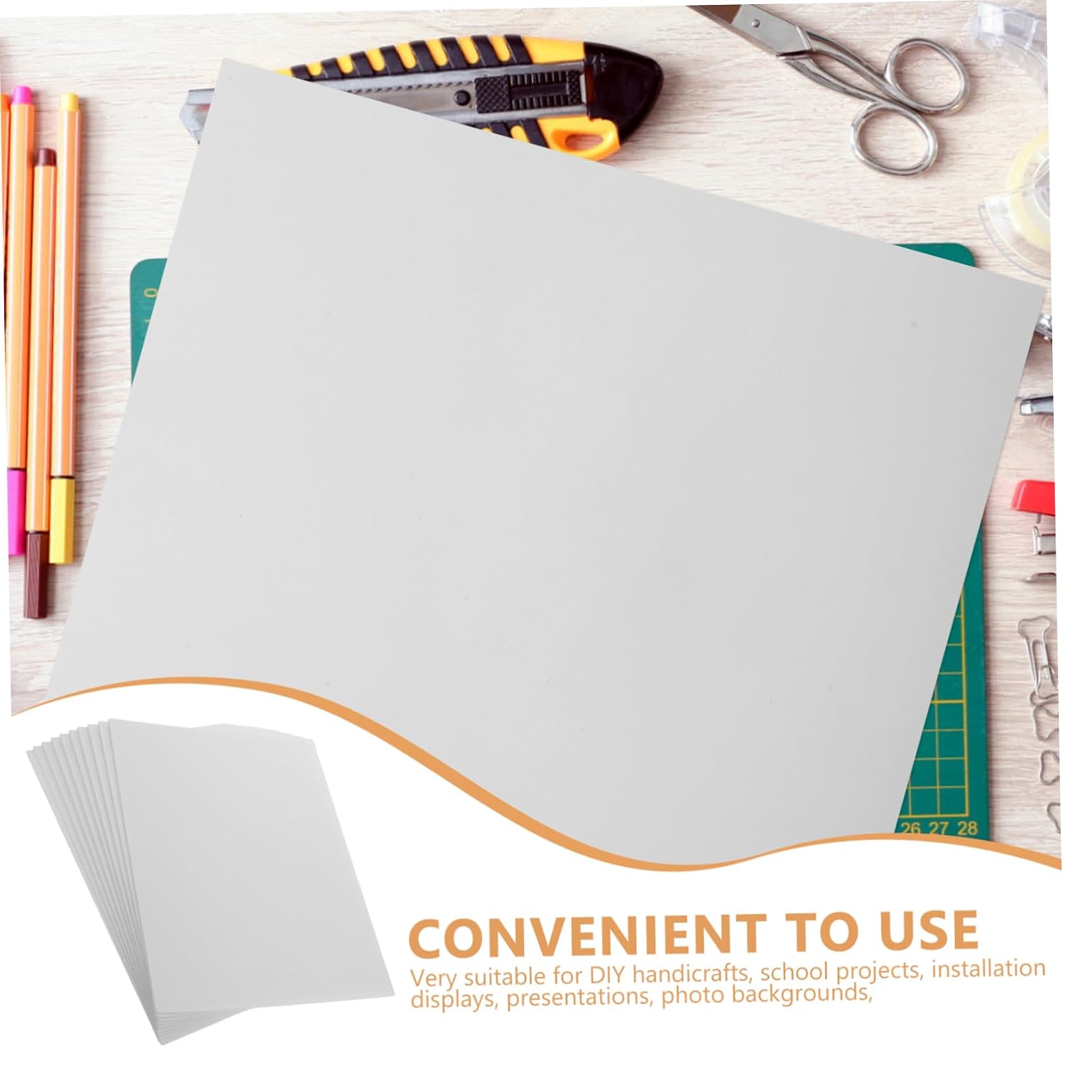 NUOBESTY 10pcs Board Protective Cushion Pad Polystyrene Backing Boards for Photo Mounting Presentations Wedding Displays Safe Flexible DIY Projects