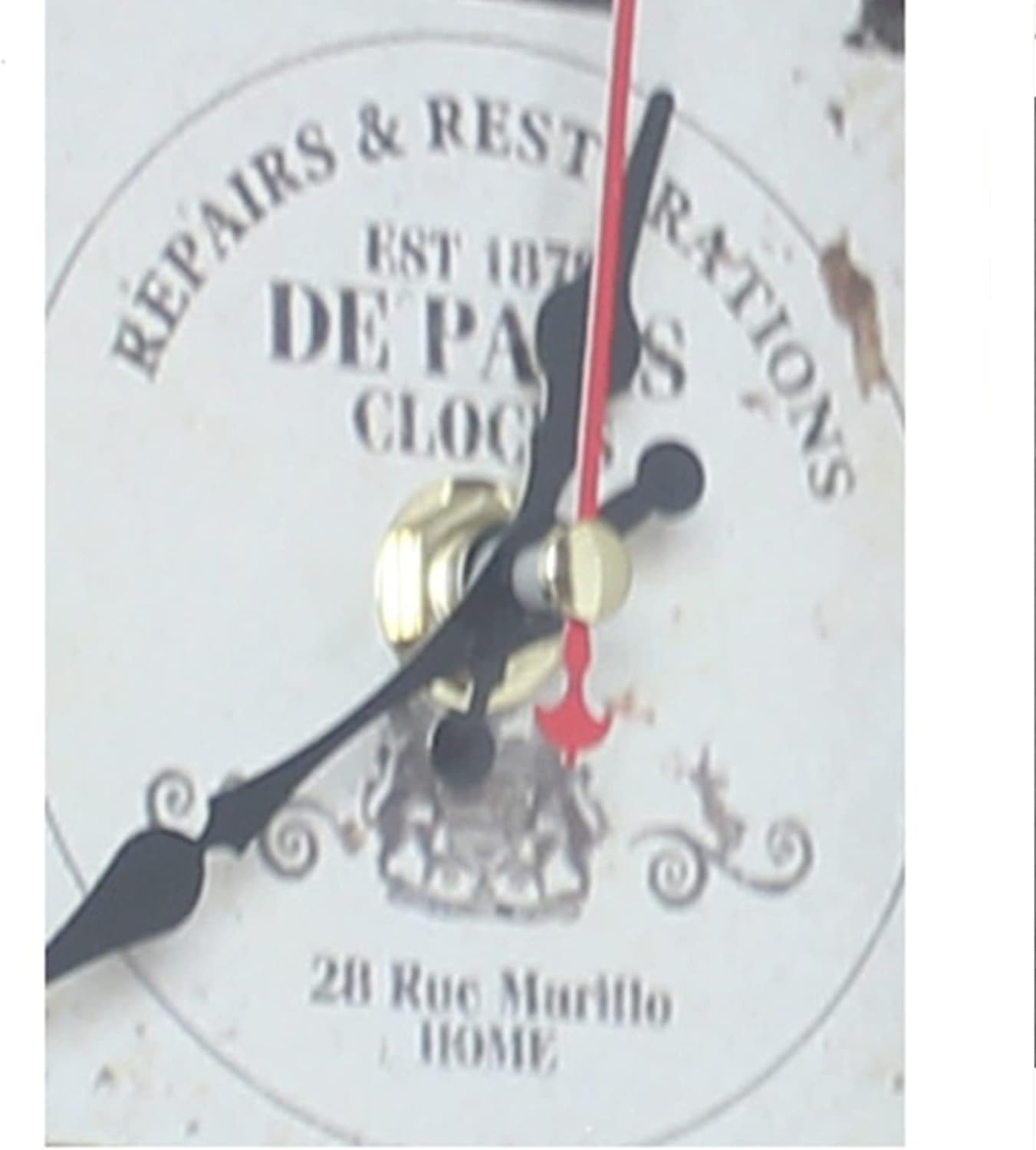 Wall Clock, Wall Timer, Retro Double Side Rotating Outdoor Clocks Iron Metal Silent Quiet Grand, 360 Degree Rotation Mount Clock for Indoors/Outdoors Decor