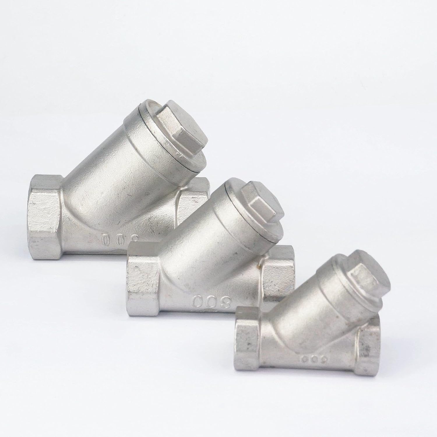 1PC 1/2" BSP Female 304 Stainless Steel Inline Y Filter Strain