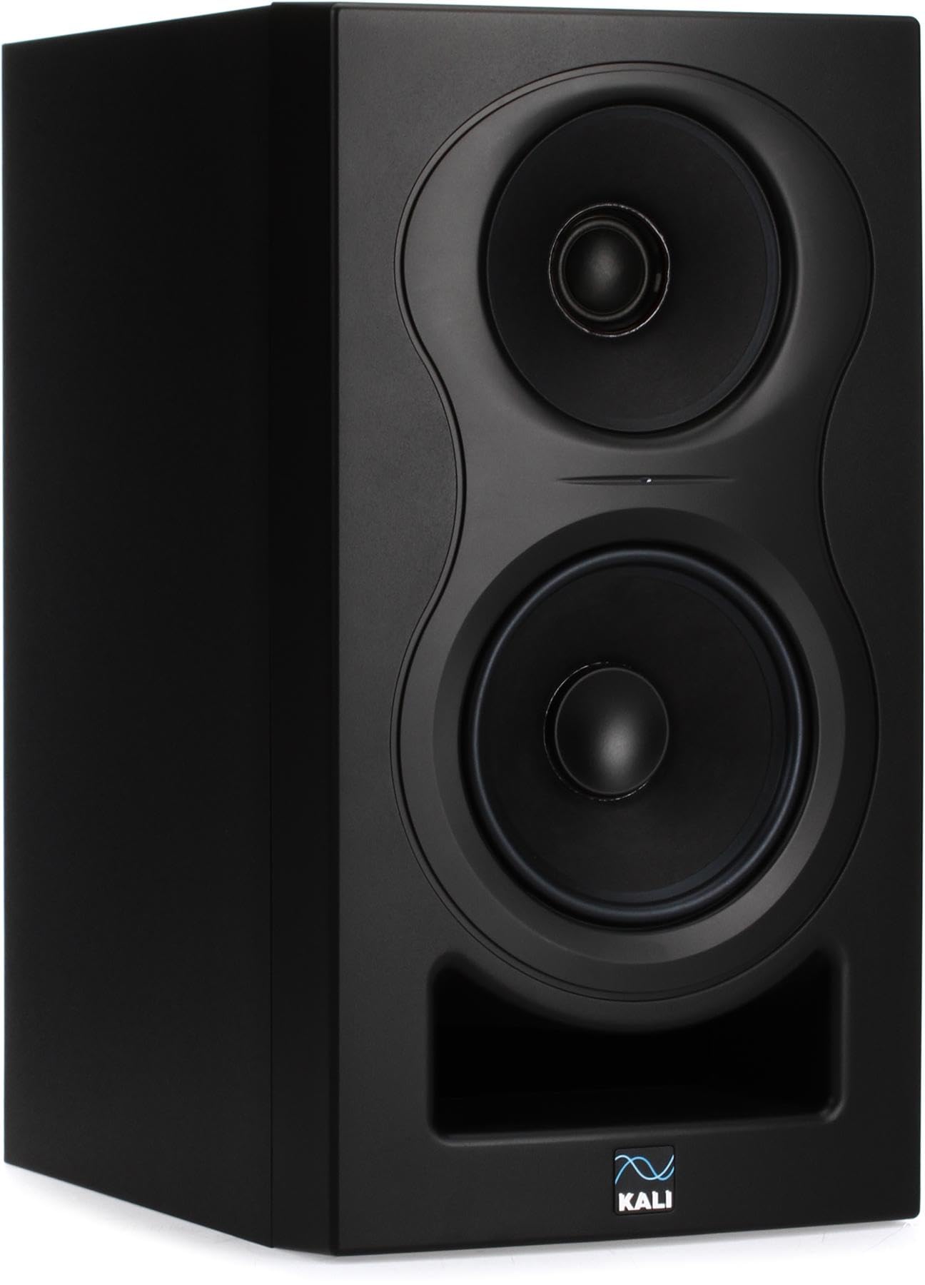 Kali Audio in-5 5" Powered 3-Way Studio Monitor - 160W Speaker System with Boundary Compensation EQ Settings - for Mixing, Recording, Audio Production - XLR, TRS, RCA Inputs - Single, Black