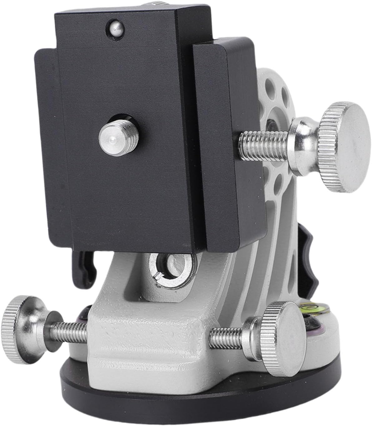 Latitude Adjustment Base for Skywatcher Astronomy Telescope, 3/8 Inch 0-90 Degree Adjustable Equatorial Instrument Latitude Mount with Aluminum Alloy Construction, Ideal for (Black and