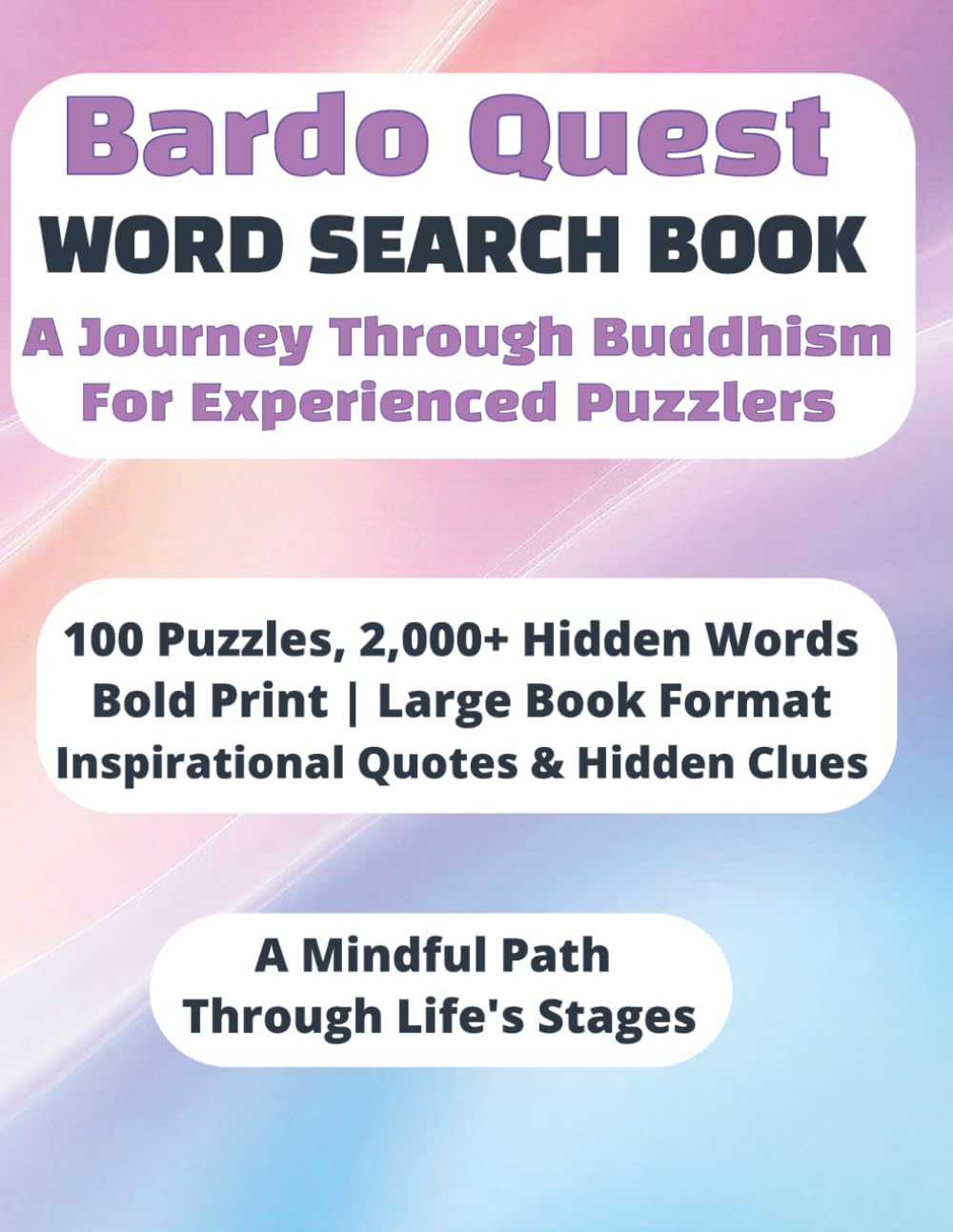 Bardo Quest Word Search Book: A Journey Through Buddhism For Experienced Puzzlers