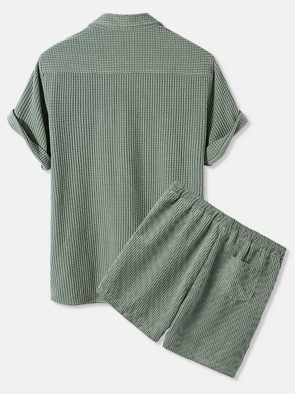 Ensemble velours côtelé homme abricot coupe premium taille M