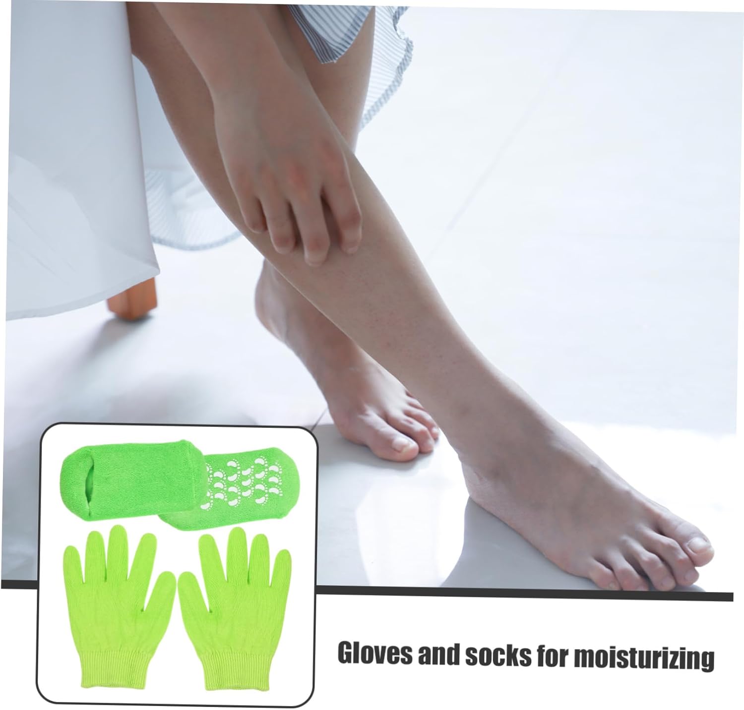 Moisturizing Socks Gloves Dry Hand Foot Care Women Comfort Soft Reusable Spa Gloves