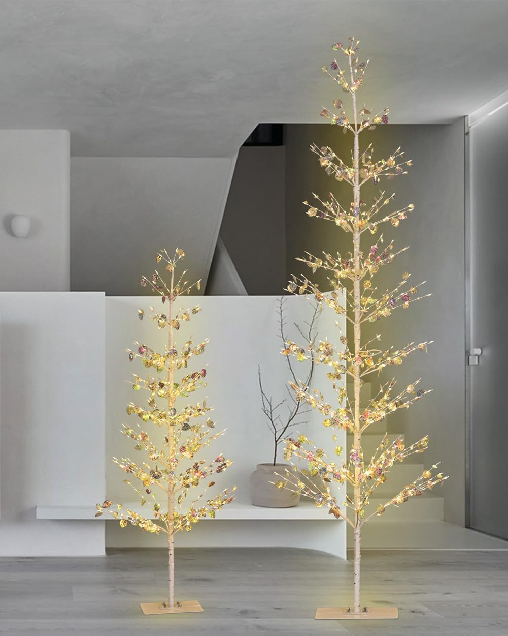 5FT 518LED Lighted Tree with Twinkling Lights, Pre-Lit Artificial Fairy Light Tree for Indoor Outdoor Use, Warm White for Home Decor, Wedding, Christmas