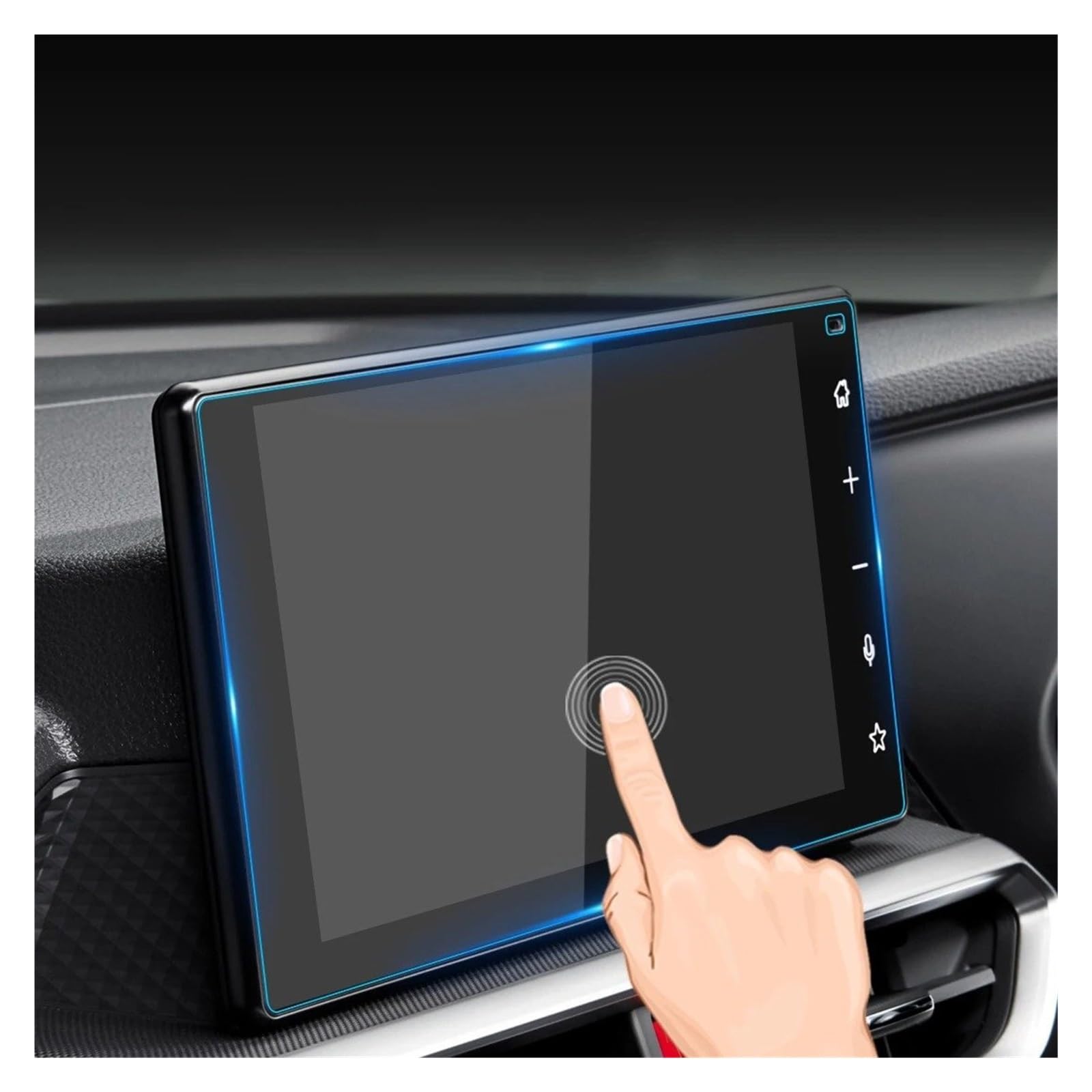 Displayschutzfolie Fahrzeuginnenraum Für Toyota RAIZE 2020 Displayschutzfolie Konsole Gehärtetes Glas Film Navigator Auto