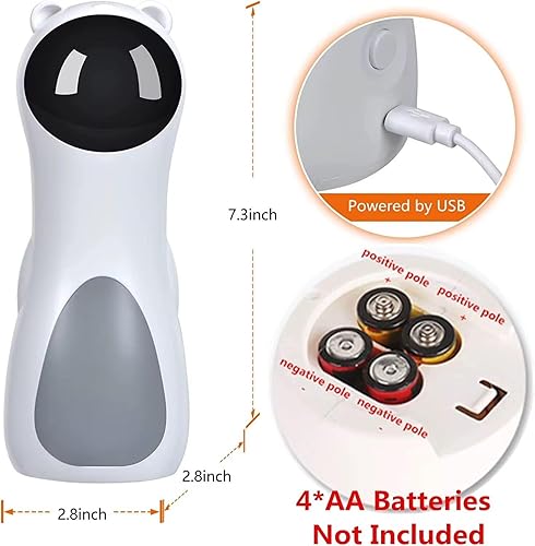 Miniatura 2 de Juguete LED automático inteligente para gatos, perseguidor de luz interactivo con sensor de movimiento, recargable por USB, juego manos libres para