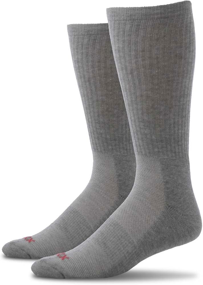 xxl Crew Sport Socks for Men (3-Pack) – Size 15–18 – Lightweight, Breathable Cotton Blend Athletic Socks – Big & Tall Fit