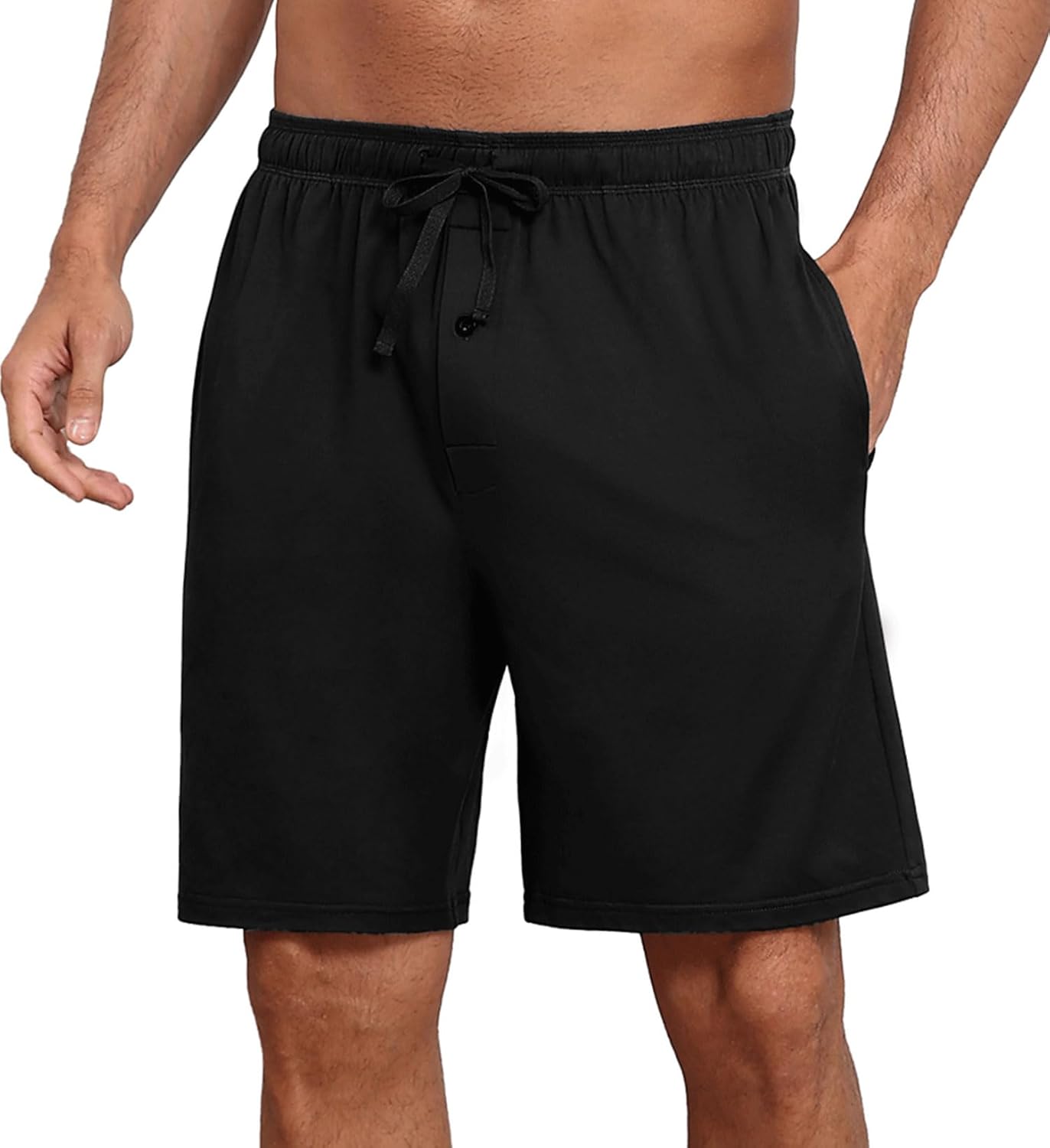 PrinStory Mens Pajama Shorts Soft Bottoms - Stretchy, Lightweight, Comfortable with Pockets - Image 2