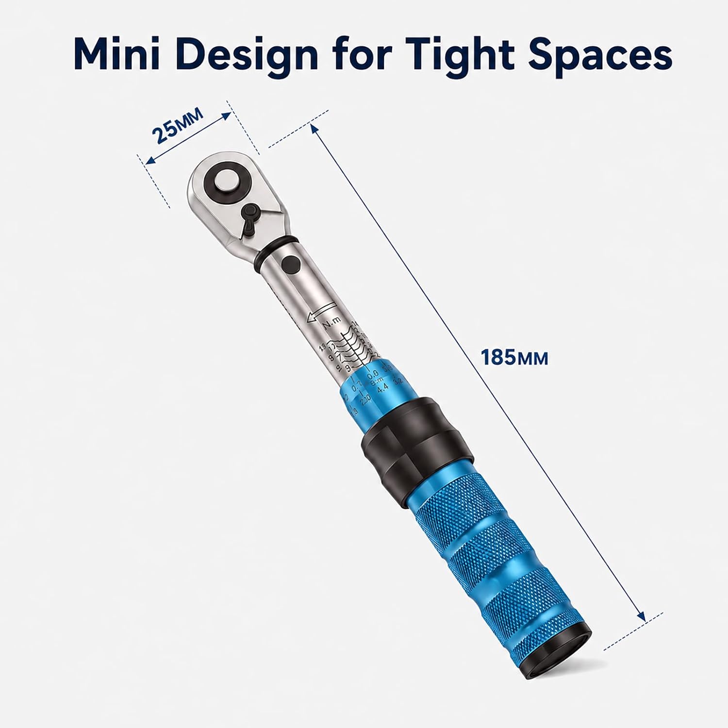 Bike Torque Wrench, 2-14Nm Lightweight Bicycle Torque Wrench with 12 Bits | Carbon Bike Tool for Road Bike, MTB, Gravel Bike Maintenance and Component Installation