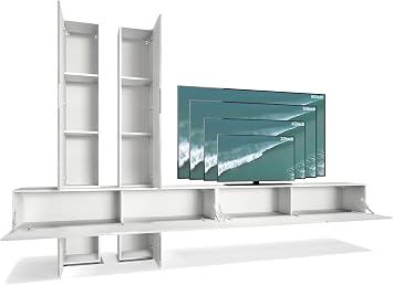 Vladon Moja Wall Unit White