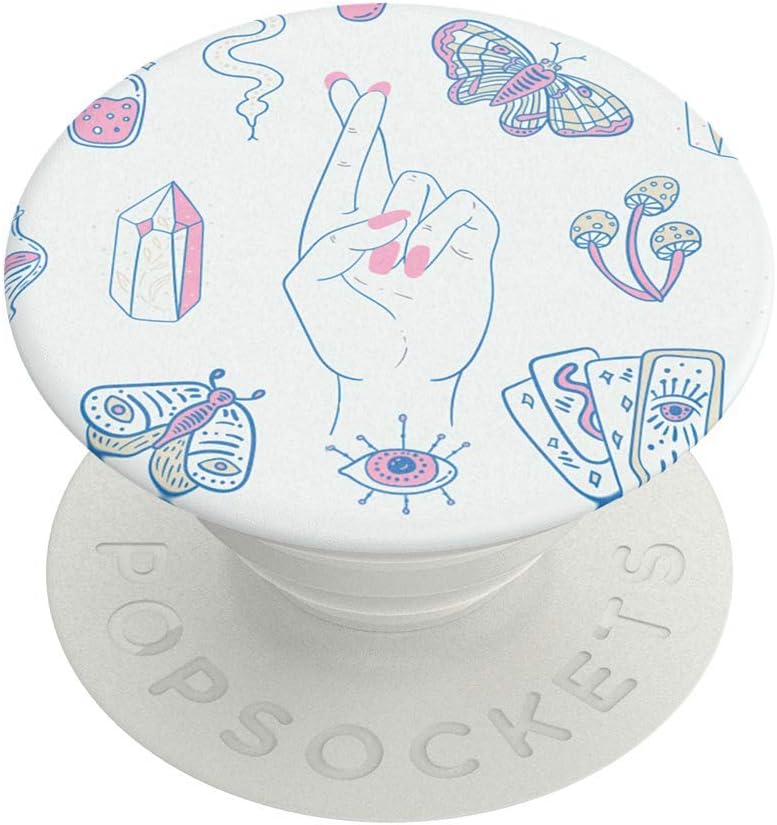 PopSockets PopGrip: Phone Grip and Phone Stand, Collapsible, Swappable Top, Good Omens