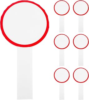 Ciieeo 6 palas de borrado en seco, doble cara, pizarras blancas en , subastas, de respuesta rápida, marcadores de escritura y votación, color rojo