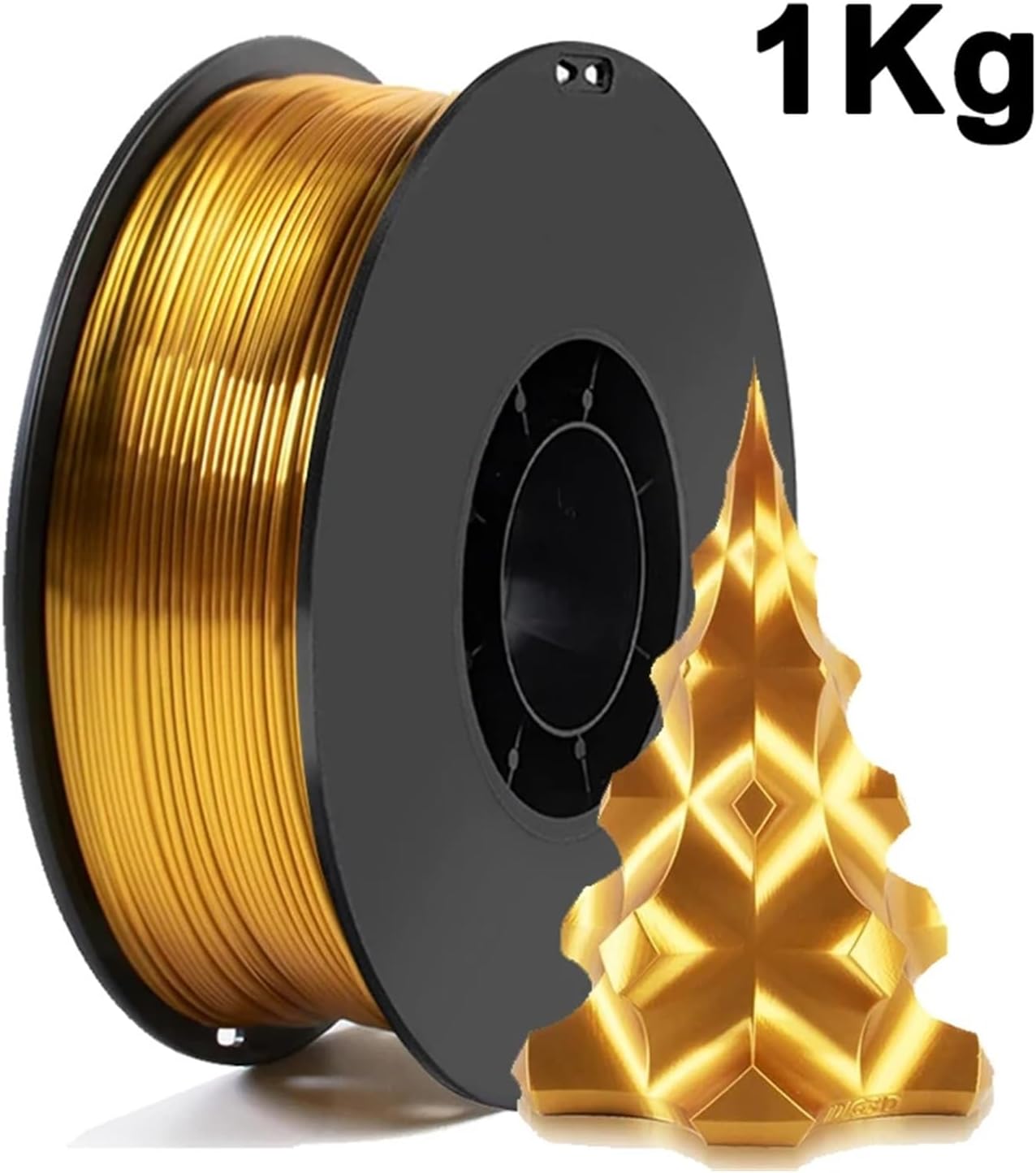 1kg Gold PLA Filament 1.75mm 3D Printer Material Pla for Wire Vacuum Packaging