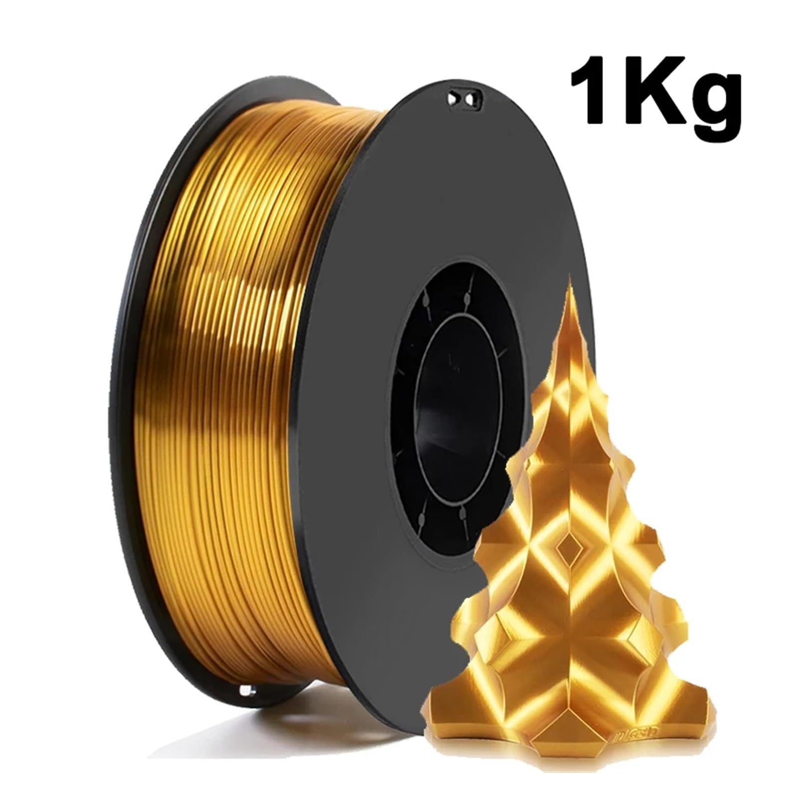 1 kg goldenes PLA-Filament,75 mm 3D-Druckermaterial Pla for Draht-Vakuumverpackung
