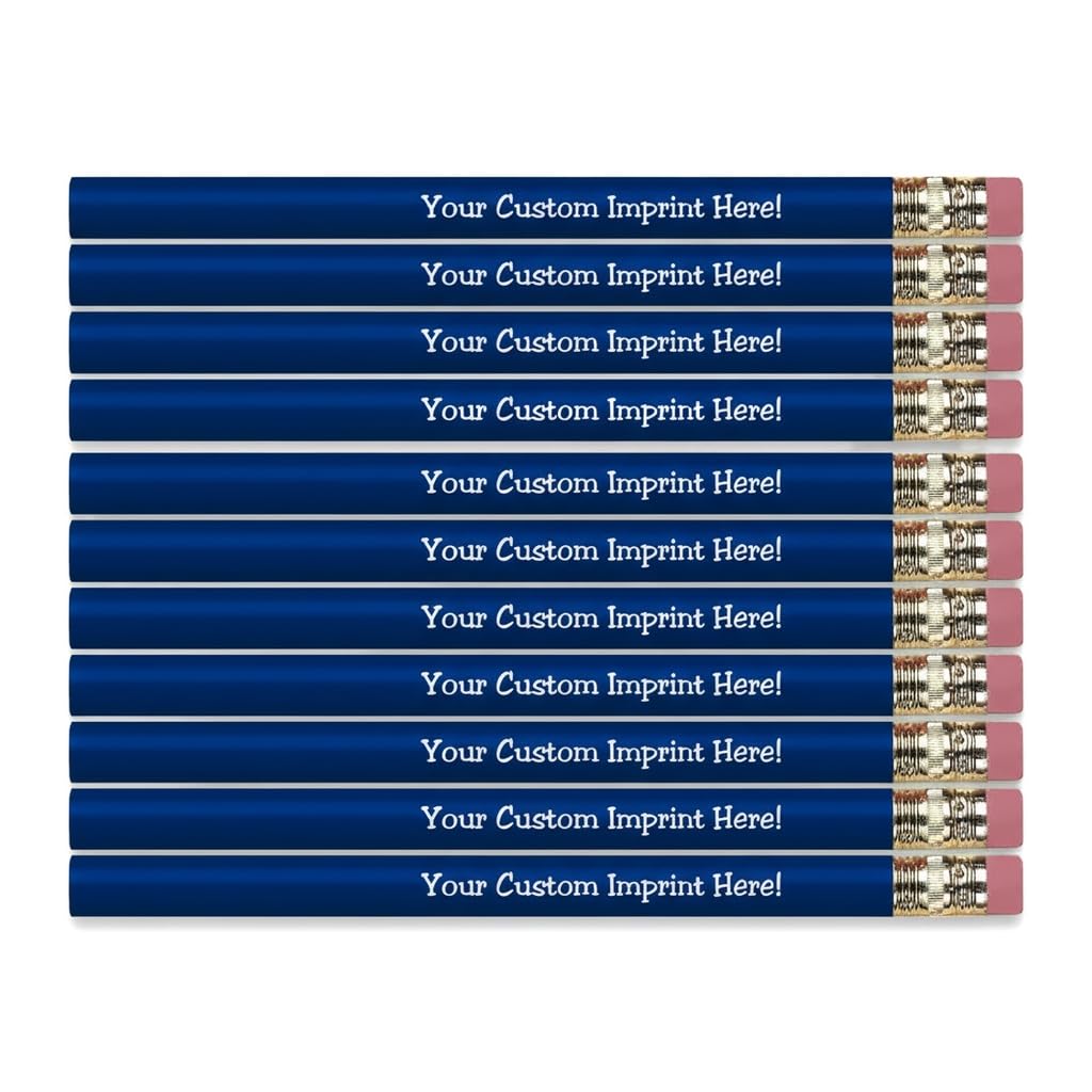 Custom Pencils Personalized, 144 Count Bulk Wooden Pencils with Custom Text or Logo, Pers…