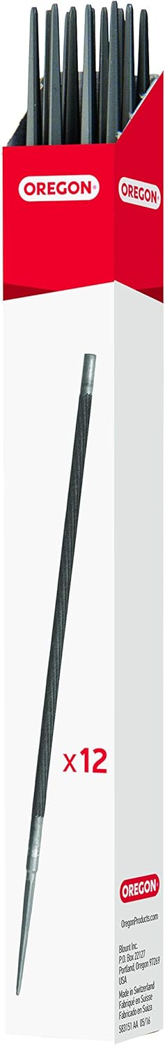 OREGON 70511 4.5mm by 8-Inch Round Saw File, 12-Pack