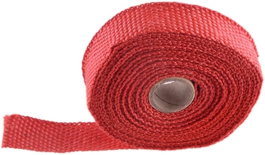 Replacement Parts 5m Universal Exhaust Pipe Header Insulation Thermal Wrap Heat Resist Tape Fit for Car Auto Motorcycle Easy to Replace
