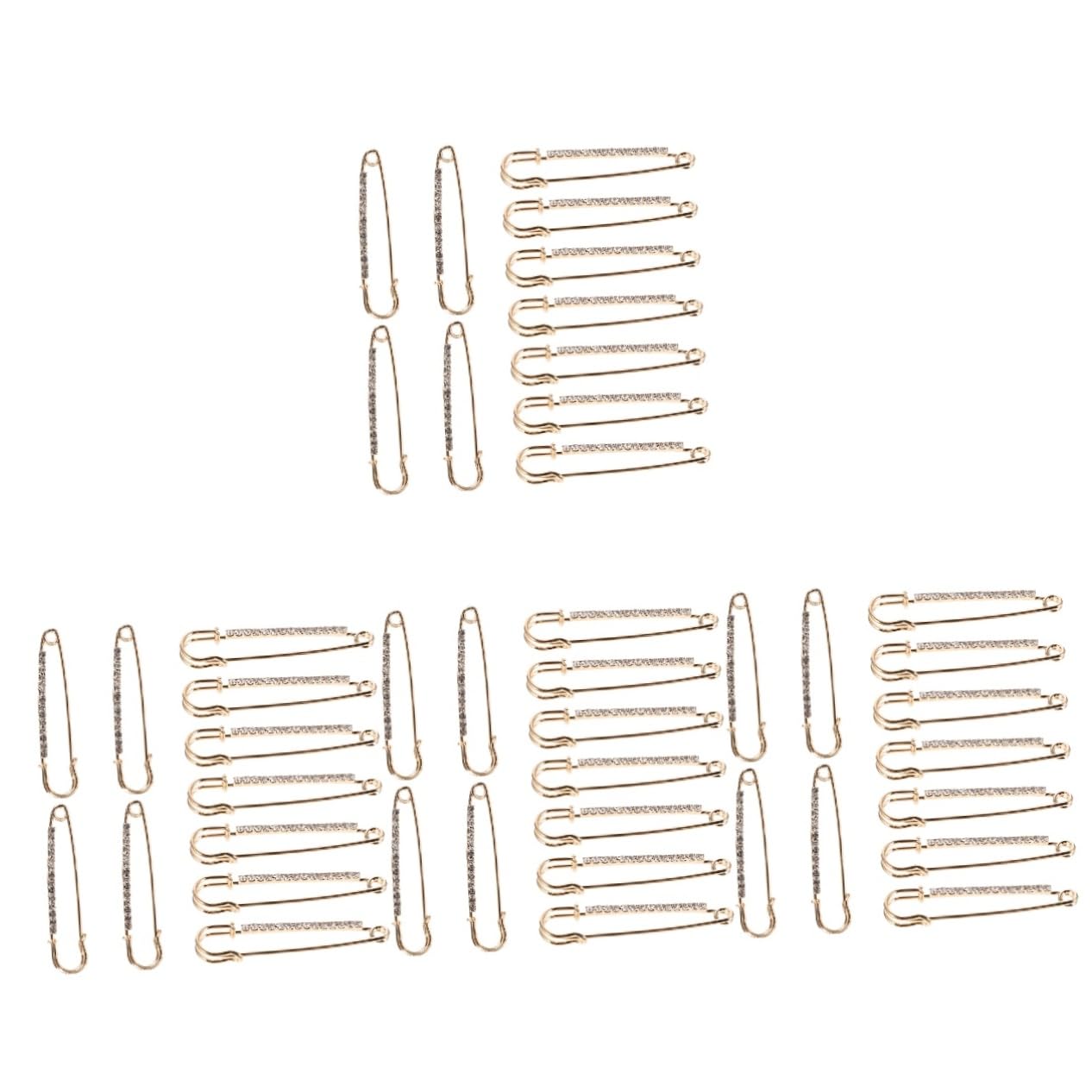 Lurrose 4 Set Di Spille Di Sicurezza in Metallo Spille Di Sicurezza Grandi E Piccole Per Fissaggio Di Indumenti E Progetti Artigianali 12 Pezzi * 4