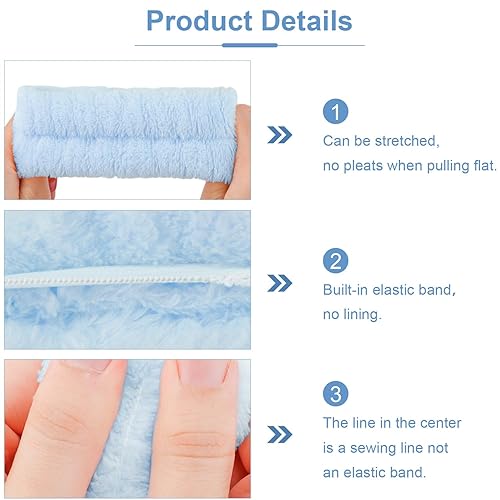 Miniatura 7 de Diadema para el cuidado de la piel, diadema para lavar la cara, muñequeras, diadema para el cuidado de la piel, regalos de moda para niñas