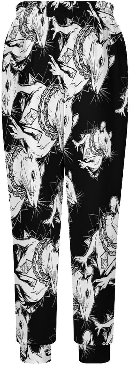 Goth Mouses Rat Men's Pants Athletic Workout Sweatpants Jogger Casual Pant for Sports Home
