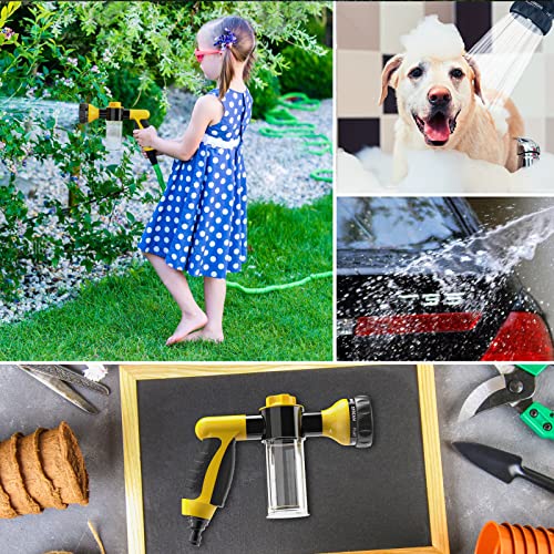 Spray Gun Nozzle, Sumlink Garden Hose Attachment Spray Gun Nozzle With Reservoir For Soap Or Fertiliser #TOP6