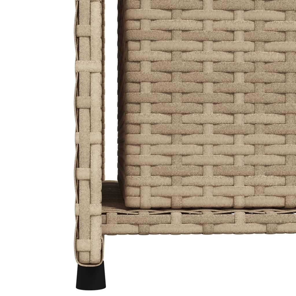 vidaXL Armario de Almacenaje de Jardín, Aparador para Cojines Toallas, Organizador de Herramientas, Portaherramientas para Piscina, Ratán PE Beige