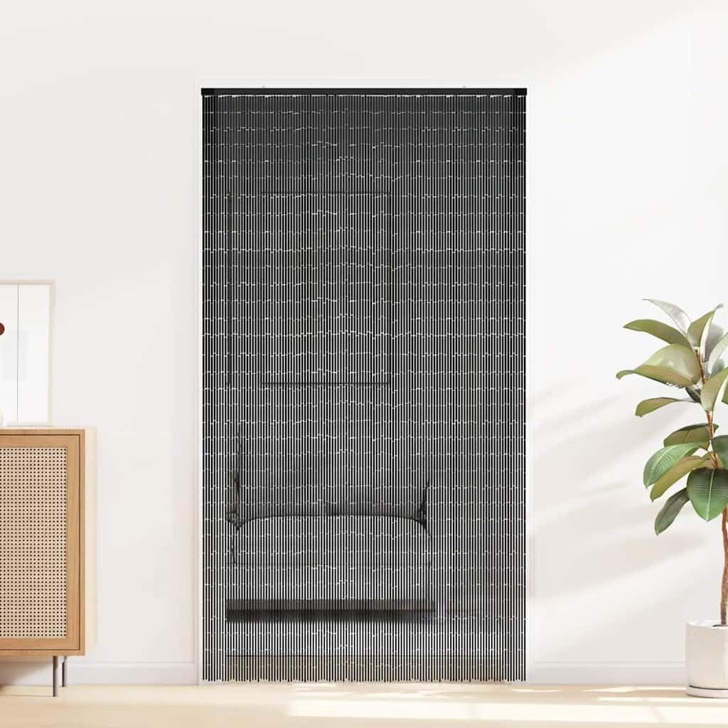 Solivagant Rideau Anti-Insectes Gris foncé 120x220 cm Bambou,(4.7 KG)