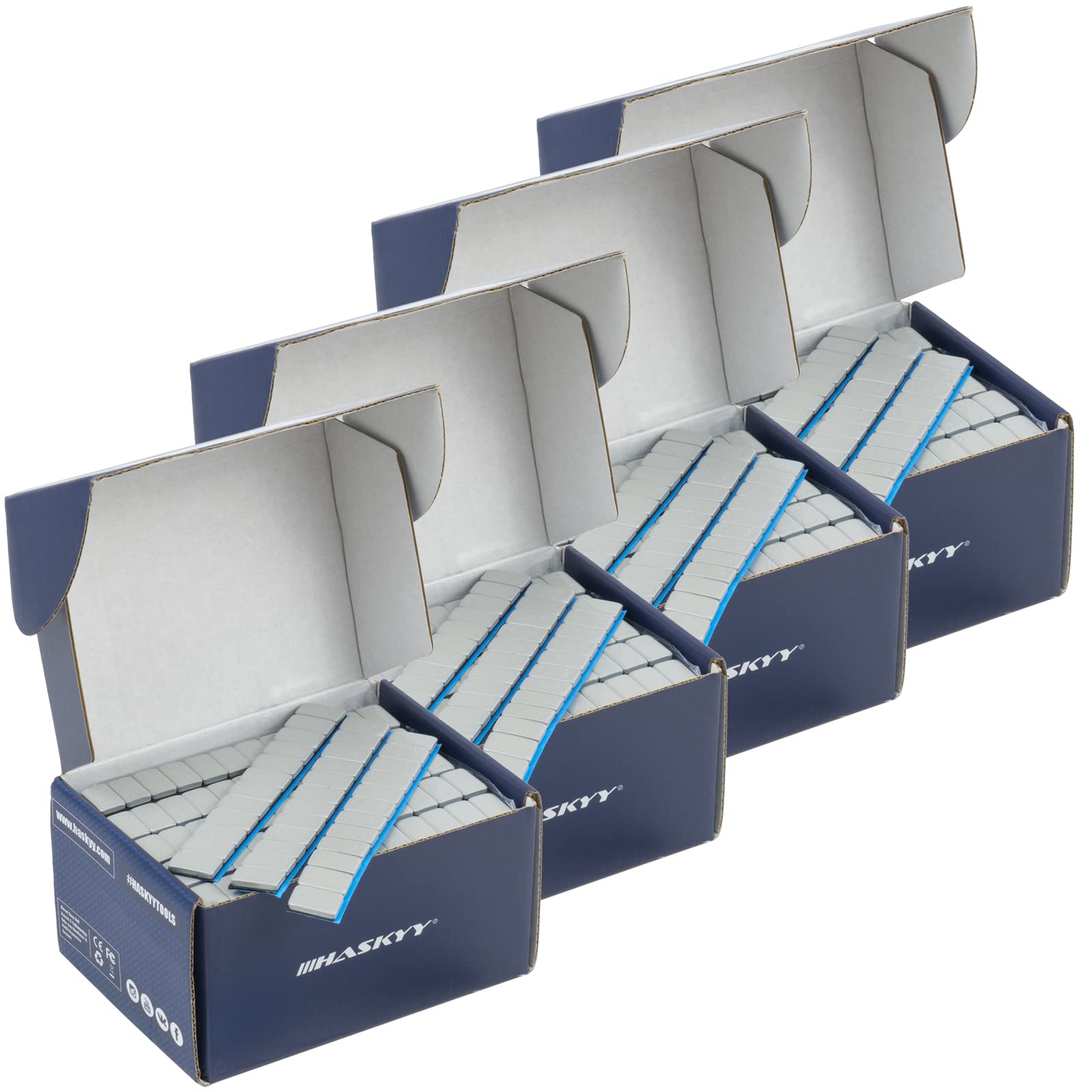 HASKYY 4x 6KG 24KG Auswuchtgewichte 12x5g Klebegewichte Wuchtgewichte 400 Riegel 5gx12