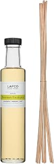 LAFCO New York Reed Diffuser Refill, Rosemary Eucalyptus - 8.4 oz - Up to 4-Month Fragrance Life - Includes Natural Wood Reeds - Free of Dyes & Propellants - Made in the USA