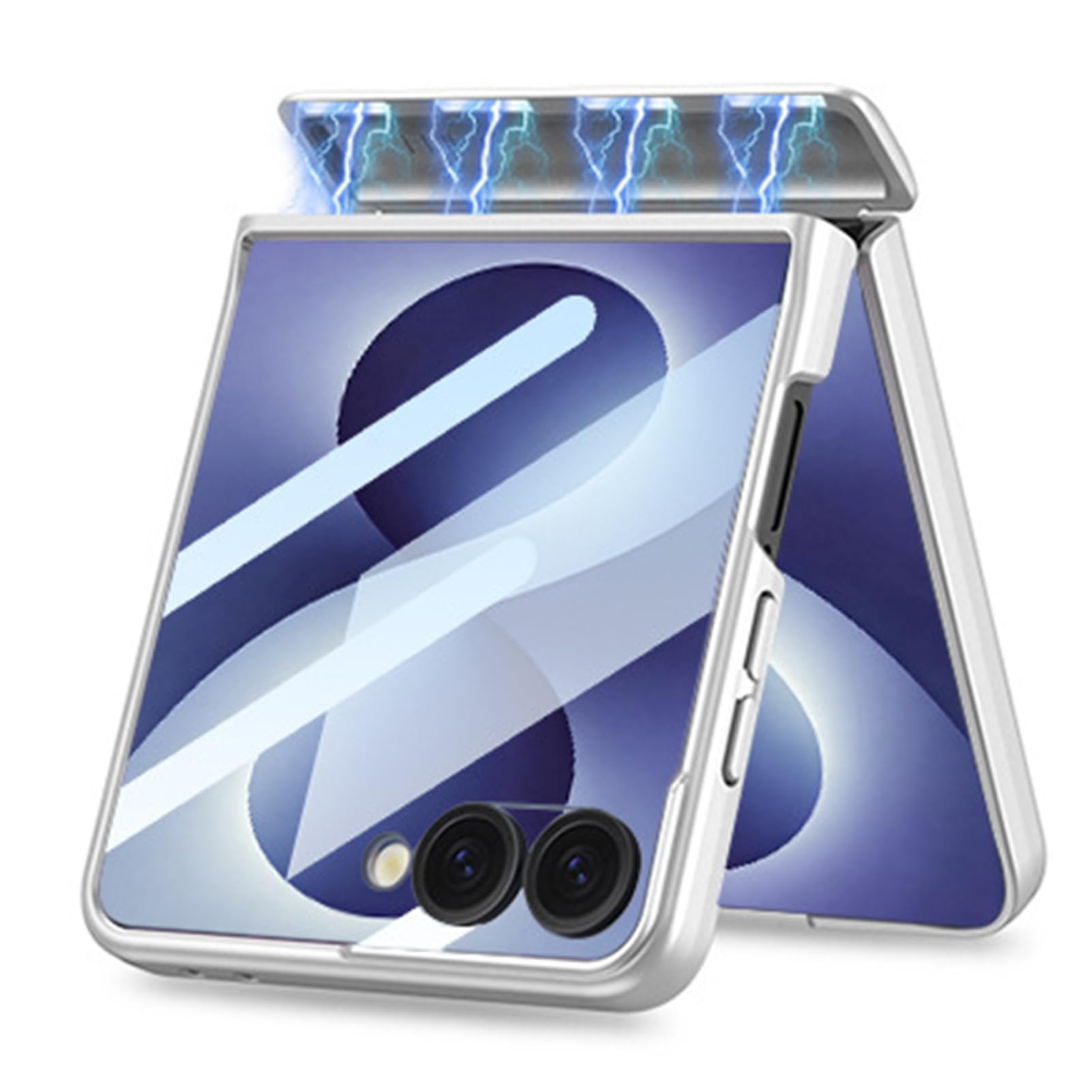 Coque magnétique pour Samsung Galaxy Z Flip 8 housse de charge sans fil évite rayures