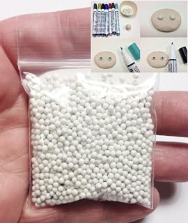 M00875 Morezmore 1 oz Doll Eyes Polymer Clay Sculpture 2mm Bakeable Eyes Porcelain Balls Eyeballs for OOAK Doll T1L
