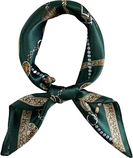 FONYVE 100% Mulberry Silk Scarf for Hair - 27" Square Head Scarf for Women - Lightweight Neck Scarf with Gift Packed
