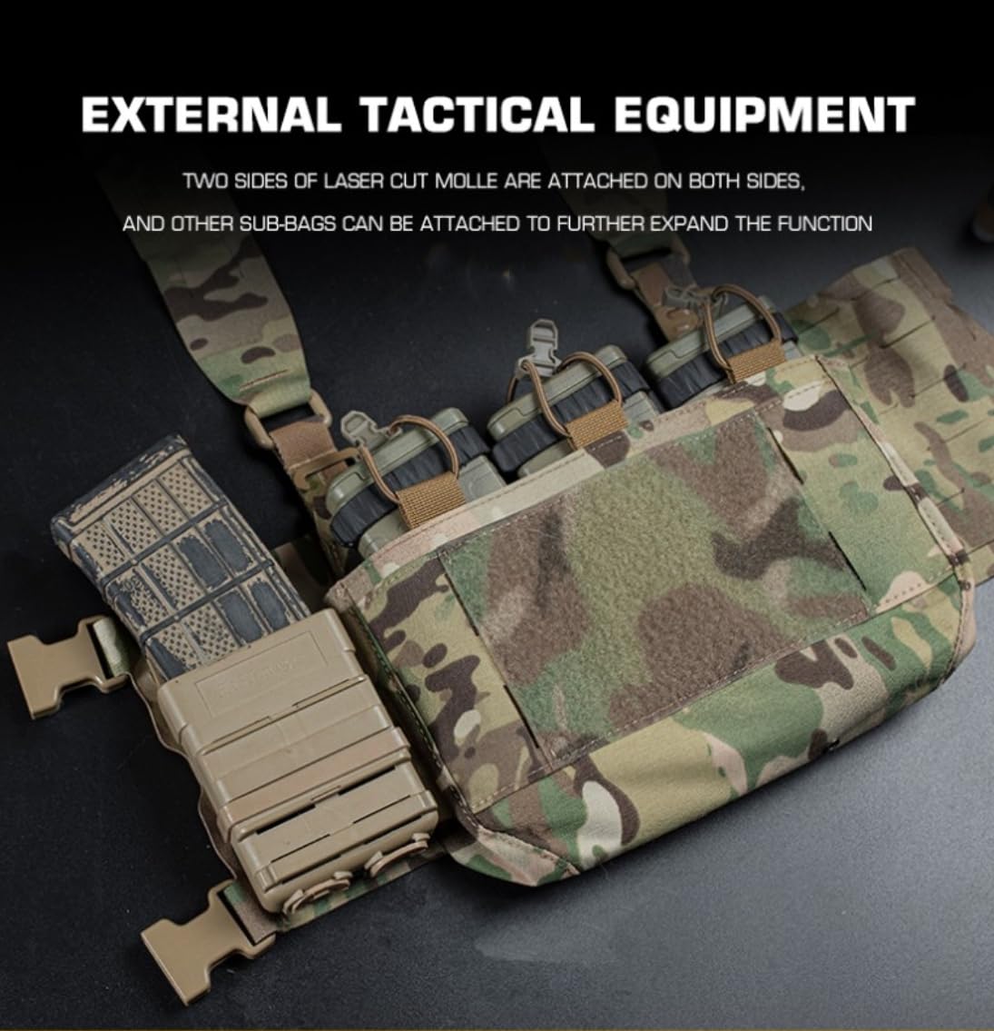Peminkoo taktisches F.CPC Chest Rig Mini Harness F.erro Style H Harness Breite Version Chesty Rig Hüftgurt Jagdzubehör