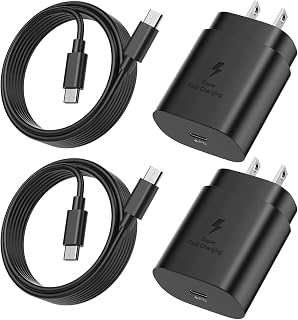 25W USB C Charger Block with 10FT Cable 4pack for Samsung Charger Fast Charging,Super Fast Charger Type C PD 3.0 Wall Charger Plug for Samsung Galaxy S23/S22 Ultra/S21/S20 FE/S10/S9/S8/Note 20/10 Plus