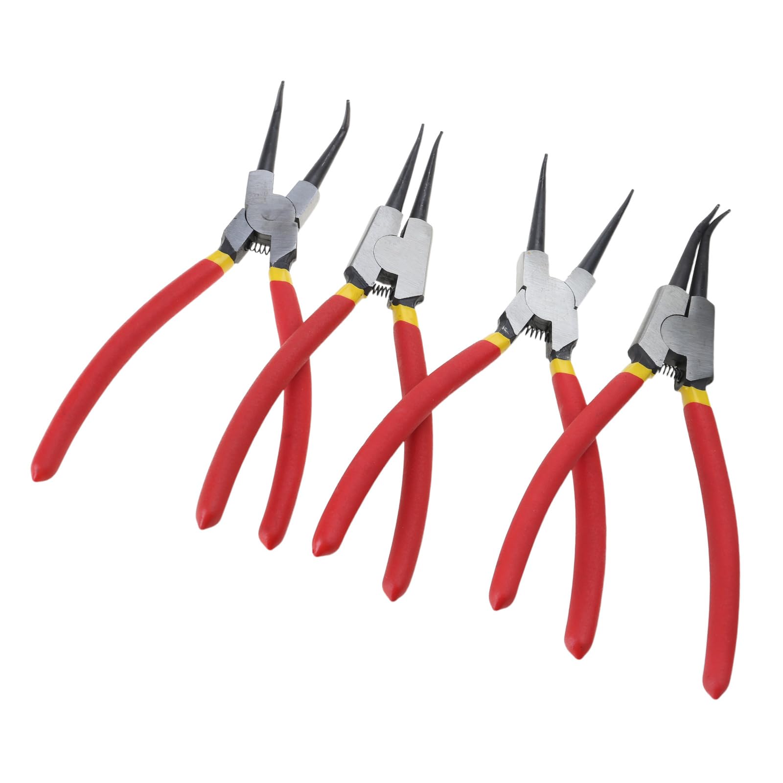 4Pcs Snapping Rings Pliers Double Purpose Circlip Pliers Snapping Rings Fixed Hardware Repair Manual Tool Internal External Retaining