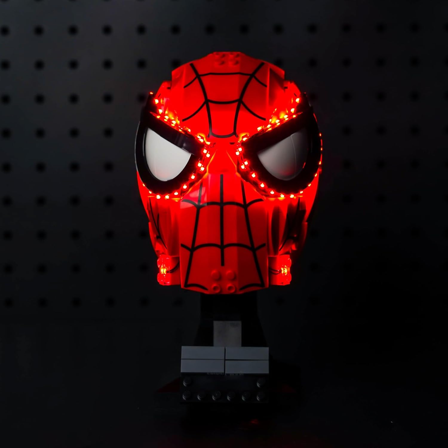 BrickBling LED Light Compatible with Lego Spider-Man's Mask 76285 (Lights Only), Light Control Version Lighting Compatible with Lego Mask- Light up Your Model
