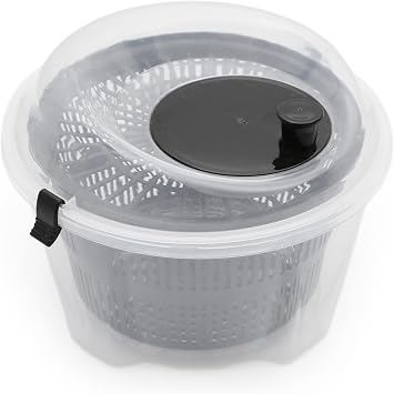 EYNEL Practical Salad Dryer, Vegetable Greens Lettuce Washing and Drying Container with Basin-Shaped Rotisserie (Dried Rose)