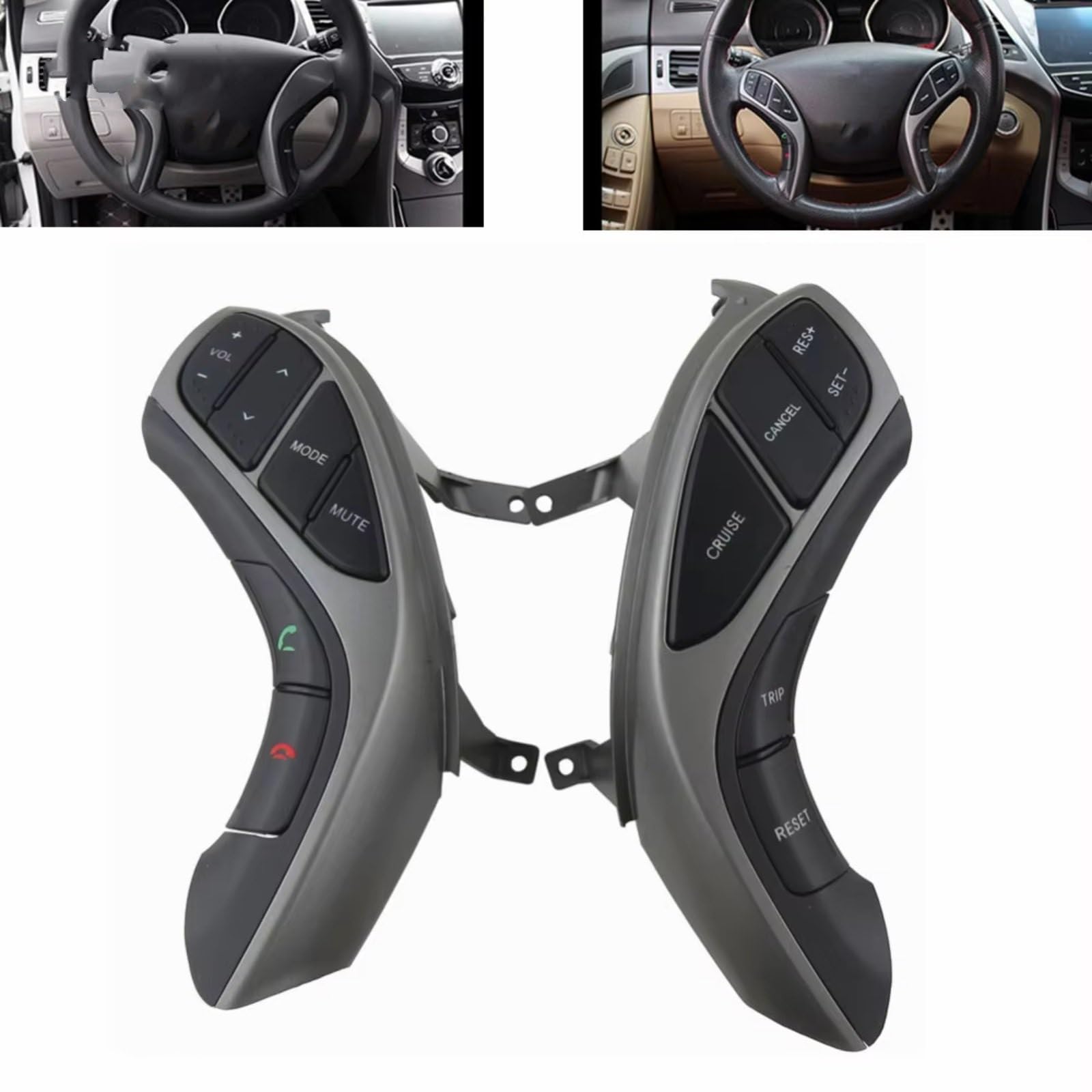 Pulsante Al Volante Tasto Del Volante Musicale Per Il Controllo Della Velocità Compatibile Con Hyundai Per Elantra 2012-2015 Per I30 Per MT 2012-2014 Telecomando del Volante