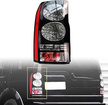 Tail Lights for Land Rover Discovery 3 4 2014 2015 2016, Waterproof Easy Install Rear Light Assemblies Auto Parts Replacement,Left