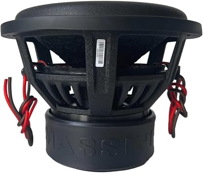 Massive Audio H124 | 12 1500W RMS Dual 4-Ohm Series 3 Voice Coil Mega Bass Woofer, Heavy-Duty Cast Basket, Competition-Grade Car Audio - Hippo Series Subwoofer