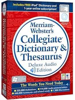 CD-ROM Merriam-Webster Collegiate Dictionary & Thesaurus - iPod enabled Book