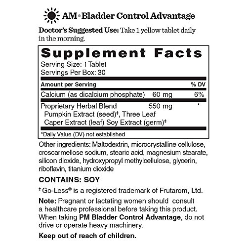 Dr. David Williams' AMPM Bladder Control Advantage Supplement for
